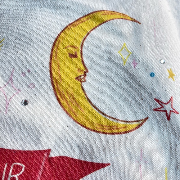 Swarovski Lucky Goddess Canvas Festival Tote Bag - Picture 9 of 10